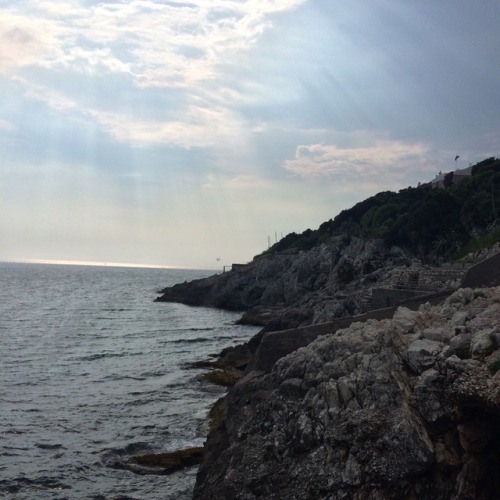 Thinking a lot about the time when I was on the coast of Sorrento on a private beach walking on rock