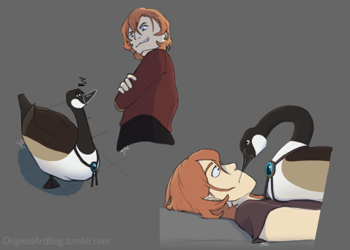 @quinnlocke said “what if Dazai was a wizard and turned himself into a goose?”My immediate response 