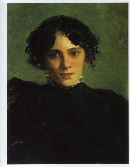 Portrait of Maria Gabayeva, 1886, Nikolai GeMedium: oil,canvas