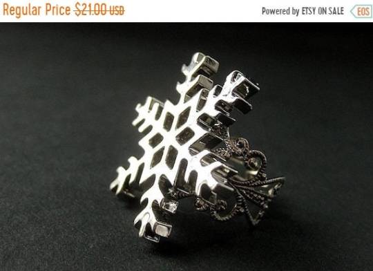 VALENTINE SALE Snowflake Ring. Christmas Ring. Snow Flake Ring. Silver Adjustable Ring. Holiday Jewelry. Handmade Jewelry. by StumblingOnSainthood from StumblingOnSainthood. Now available at https://ift.tt/34bZVEb! #Etsy Shop for StumblingOnSainthood #Handmade#Jewelry