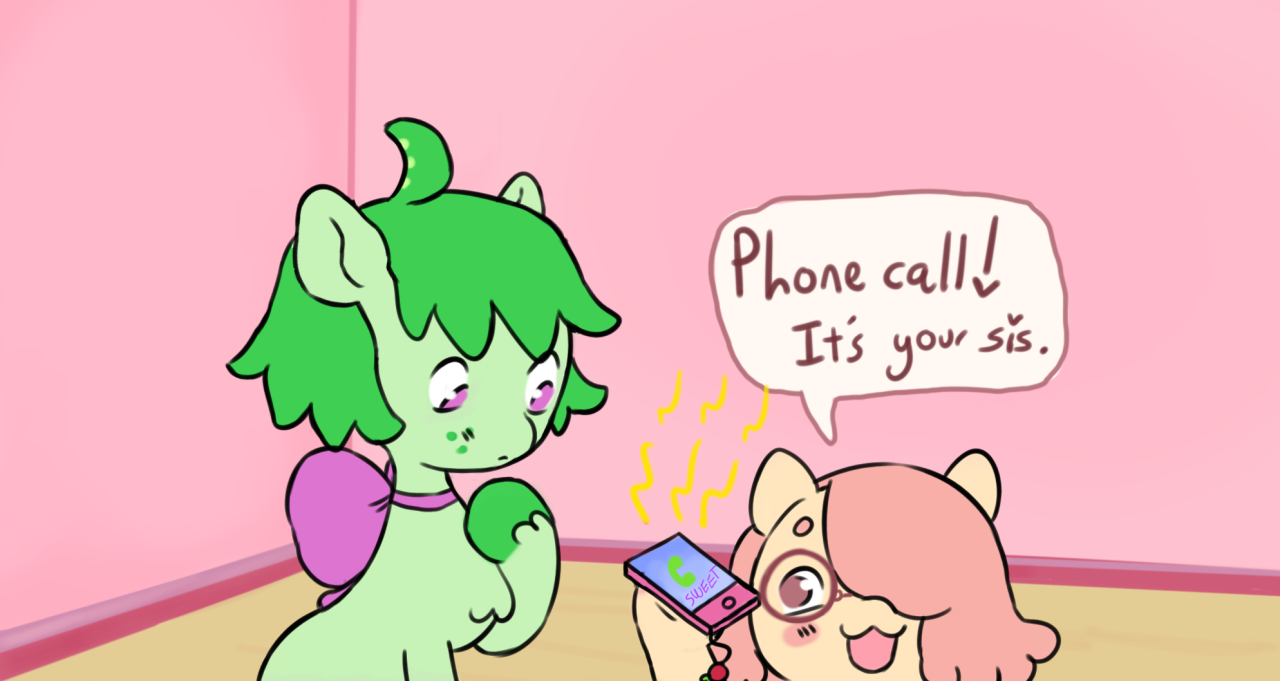 ask-snewpea:Snew Pea: Man! I swear sisters have super hearing &gt;:T   featuring