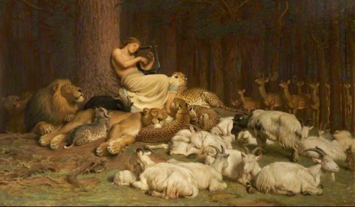 life-imitates-art-far-more:Briton Rivière (1840-1920)“Apollo” (1874)Oil on canvas Located in the Bur