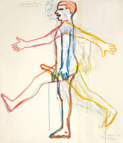 thenewloverofbeauty:Bruce Nauman (American b.1941)  Marching Figure  (1995)