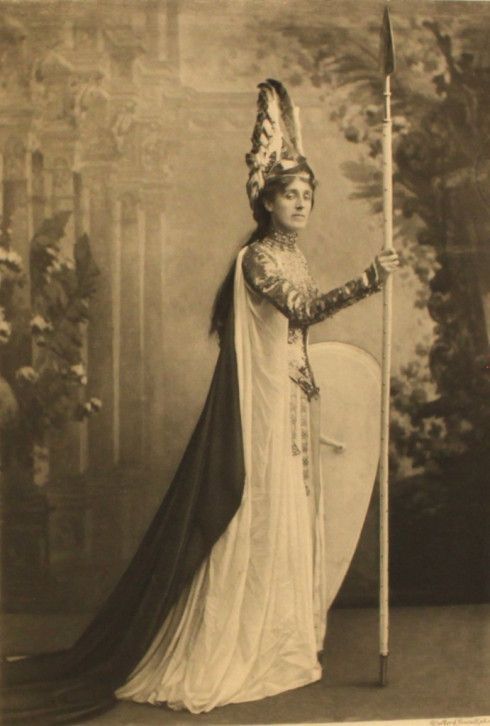 Portrait of Mrs Reginald Talbot as Valkyrie at the Duchess of Devonshire’s Diamond Jubilee Costume B
