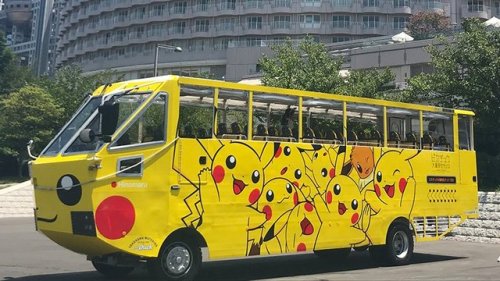 The Sky Bus x Pokémon Collaboration has started in Japan, With a Special &ldquo;Pikachu themed Bus&r