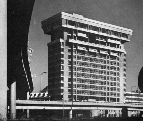 fuckyeahbrutalism: Pet Plaza, St. Louis, Missouri, 1966-69 (A.L. Aydelott &amp; Associates)
