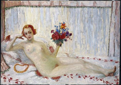 justineportraits: Florine Stettheimer     A Model (Nude Self-portrait)  ca 1915