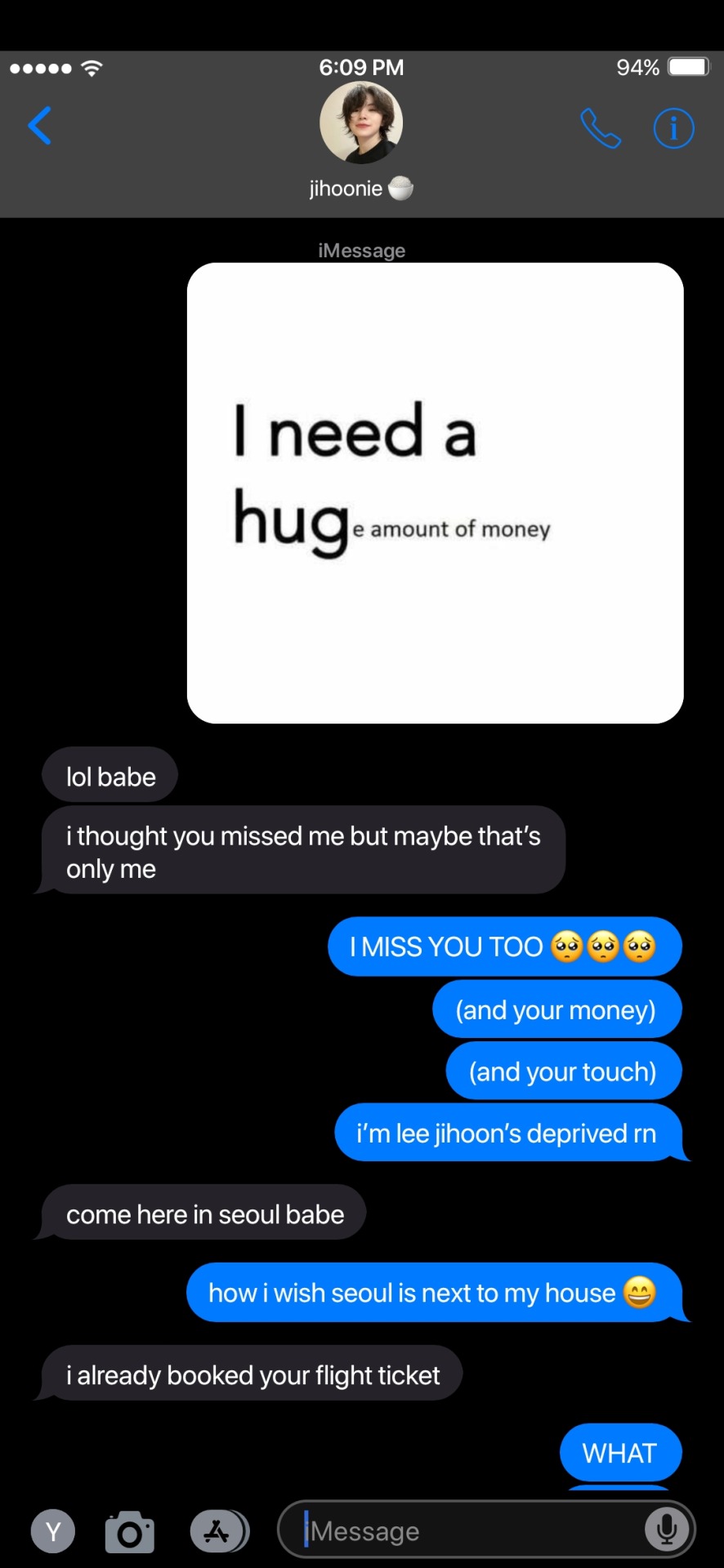 Bf Texts With Seventeen! Hyung Line