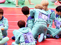 junmyeon:  in which luhan had to wake sehun up and nudge him just to greet their senior 
