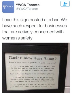 sorayachemaly:  EVERY bar should do this