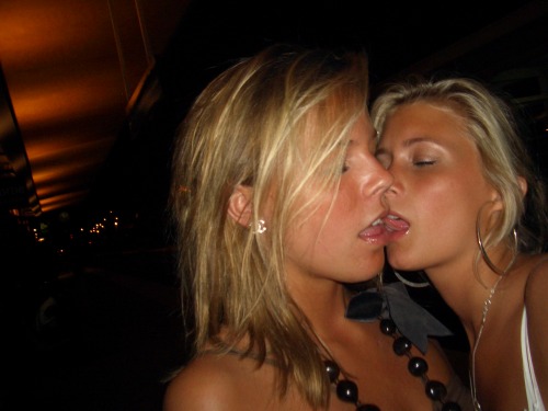 blonde tongue play via funwithfriends #StraightGirlsPlaying adult photos