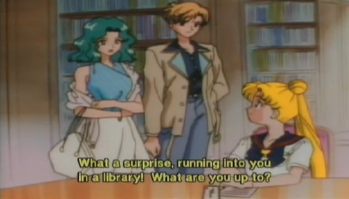 sailormoonsub: Behold, as Michiru artfully combines greetings and insults into one seamless singular