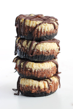 verticalfood:Nutella Iced Coffee Mini Cheesecakes