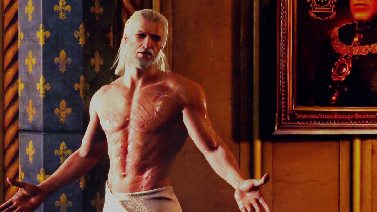 felasil:  Shirtless Geralt   (◕‿◕✿)  