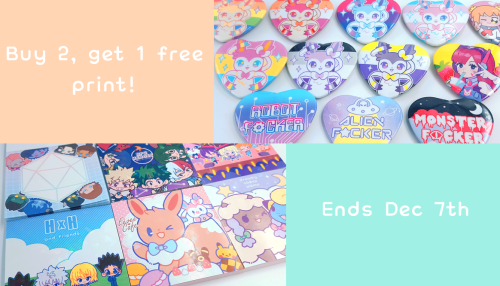 I’m having a Black Friday/Winter Sale on my etsy! 15% off everything + some deals! Ends Dec 7t