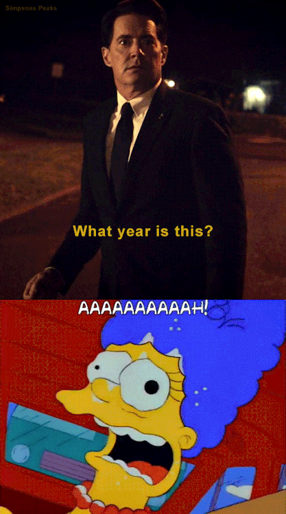 I haven’t done a Simpsons + Twin Peaks mashup in a while.Recently, the founder of our Facebook group