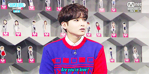 hanseochan:Sungjong still yet to be in love because he still has Inspirits
