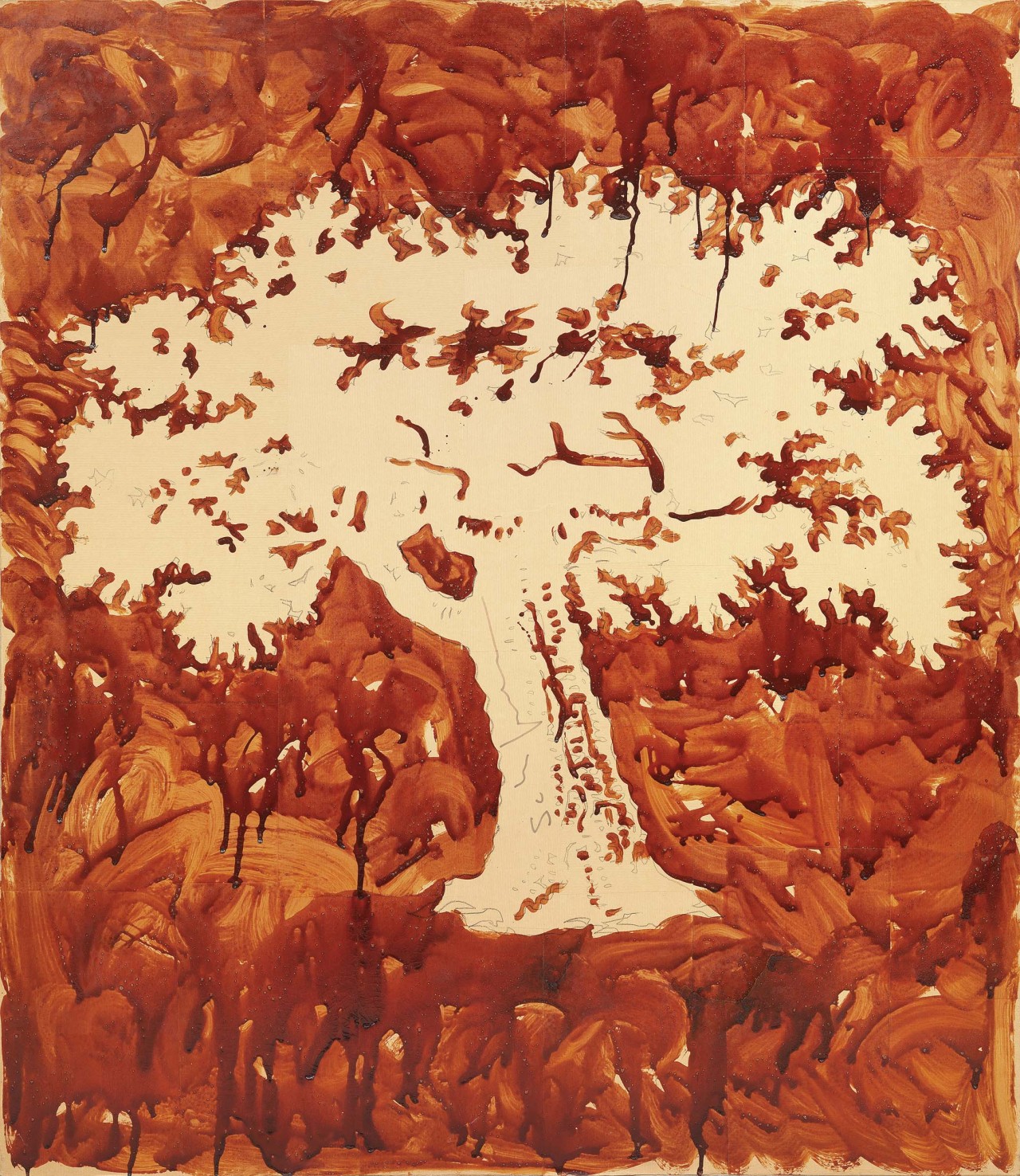 thunderstruck9:  Mario Schifano (Italian, 1934-1998), Albero [Tree], 1979. Varnish