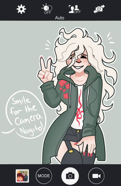 female nagito??? pretty lady???? little trash woman????