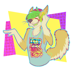 Attack-Of-The-Furry-Blog:  Flatcolor - Funky Beats By Cupcakecreature 