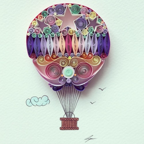 enkblogs: bestof-etsy: Whimsical Quilled Paper Designs by Sena Runa Istanbul-based artist Sena Runa 