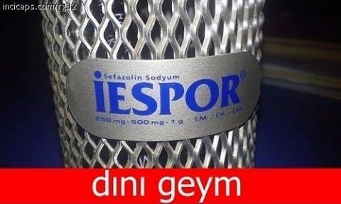 Sefazolin Sodyum
İESPOR

dını geym