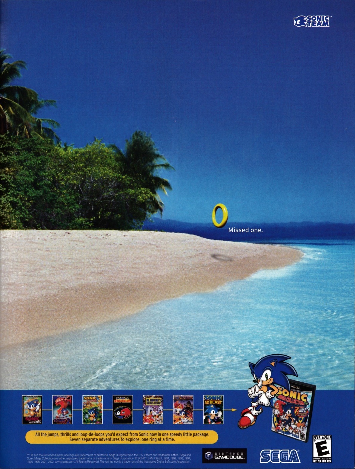 “Sonic Mega Collection”
• GamePro, February 2003 (#173)
• Being a gamer who was more familar with the 3D Sonic, Mega Collection provided an excellent crash course in the classic 2D games that made him a legend. It also had the lock-in versions of...