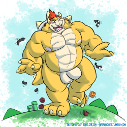 wtfcooner:  It’s Bowser Day! I always miss Bowser Day every year, but not this time! Sorry it’s just a rough quickie, but at least I got it done!Not sure if I’ll be able to get back to Sketch-A-Day completely just yet, but I’m gonna try to get