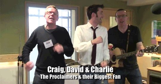 mizgnomer:David Tennant and The ProclaimersSpanning David’s first meeting with