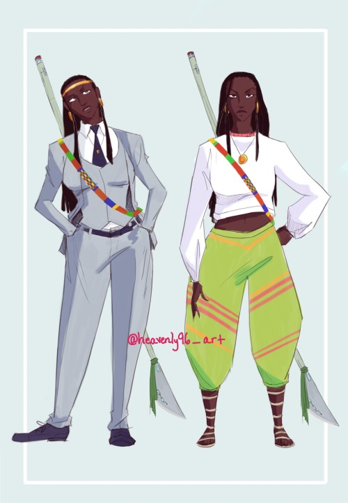 Suit and casual (design by Dr. Senait Mario).