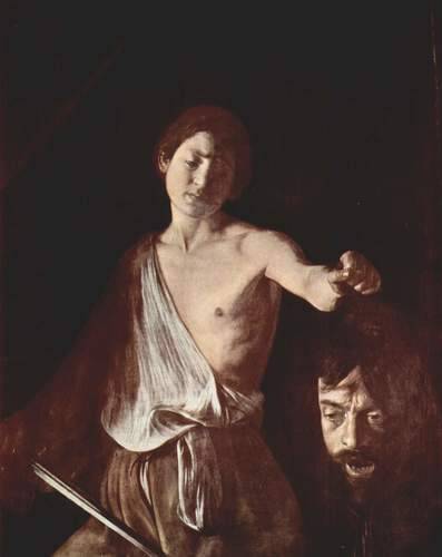 artist-caravaggio:David with the Head of Goliath, 1610, CaravaggioMedium: oil,canvas