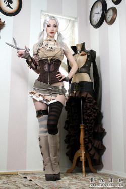 steamgirlofficial:  Like that piece on the mannequin? It may easily be one of the most requested items we get at Steampunk Couture. It’s great to know that something you’ve created is so popular- that’s how I feel about this blog! &ldquo;Sewing
