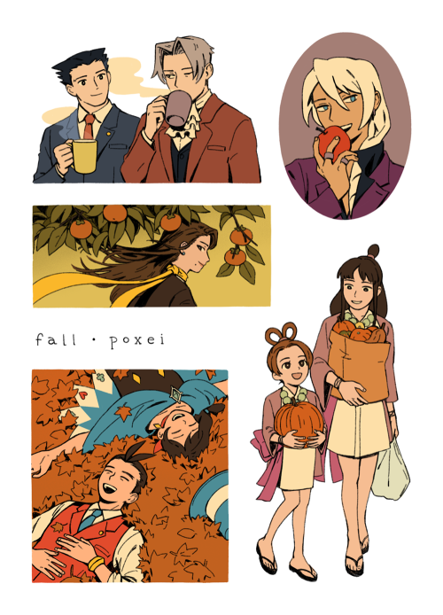 poxei: my fall sticker sheet for @aaseasonszine !!twitter | ig | store