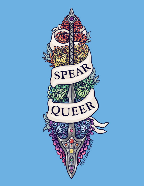 foxflightstudios: The fourth weapon from my Orientation Armory series – Spear Queer! (Yes