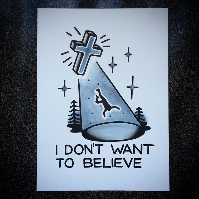 of-all-contradictions:  I don’t want to believe. 