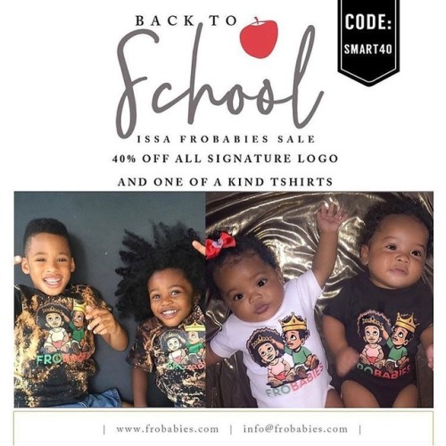 Back To School SaleAll LOGO SHIRTS ARE 40% OFF! Use code SMART40 at checkout&hellip;. WWW.FROBABIES.