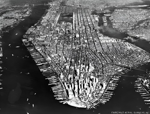 Vue de la ville de New York depuis les airs,