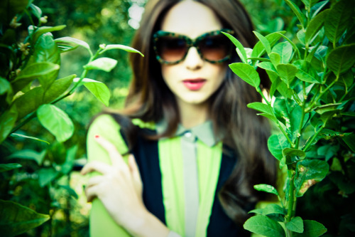 LUMETE SUNGLASS CAMPAIGN (lost weekend - lime grove) models : Caitriona Balfe  photographed by Landis Smithers