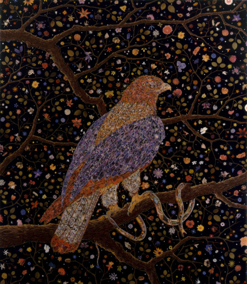 myampgoesto11: Intricate collage art by Fred Tomaselli  Fred Tomaselli makes exquisit