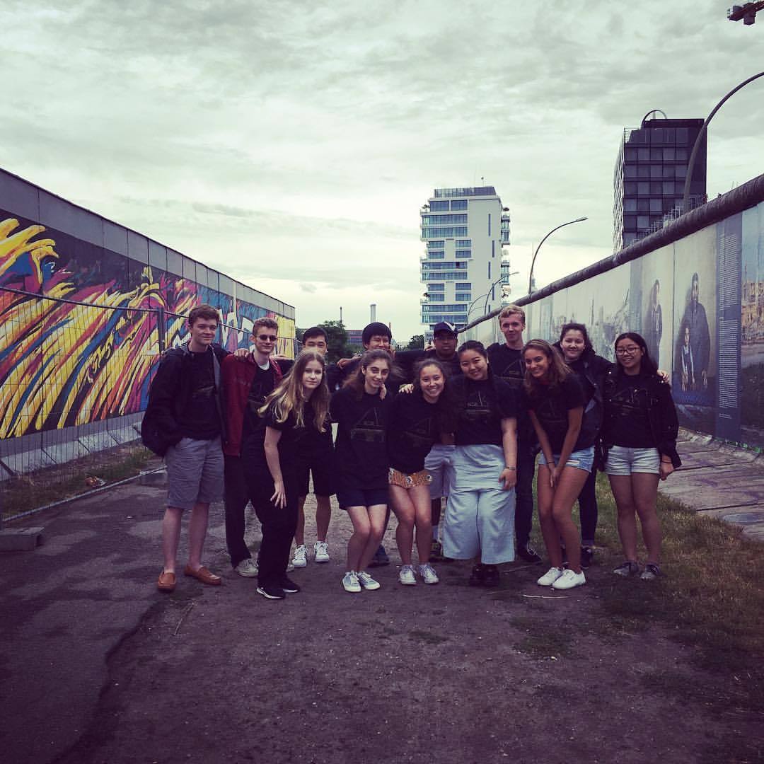 NEC Prep Piano Tour 2016! Berlin Wall “no man’s land” corridor. #necprepontour #necprep #piano #germany #berlin (at Berlin, Germany)