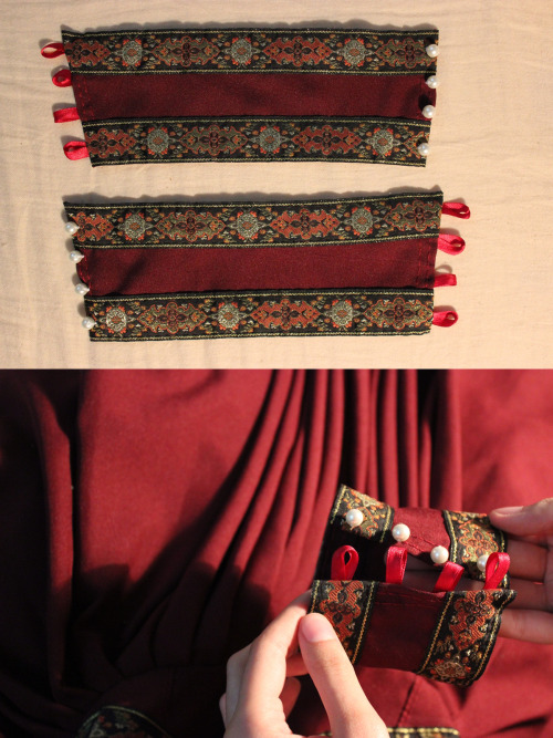 thecarvingwitch:crafts-chicks-and-cats:Making the burgundy dress.Design, patterns and sewing made by