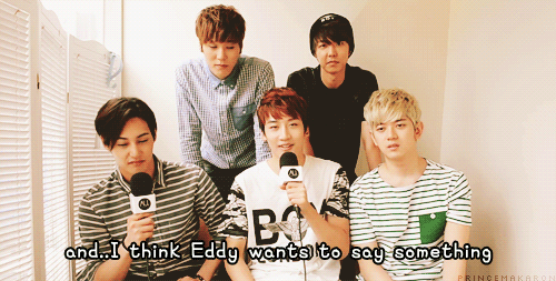 princemakaron:  ♕ “Eddy probably wants to punch me in the face right now” 