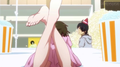 iheardyoulikeanimefeet: Koyomimonogatari episode 5 - Nadeko Sengoku