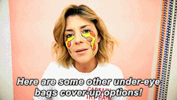merelybeing:   HOW TO DISGUISE UNDER EYE BAGS // Grace Helbig  