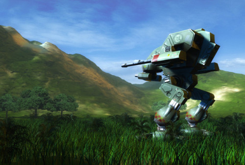 3D concept art by Heinz Schuller for the unreleased Mechwarrior 5 by FASA Studios before Microsoft c