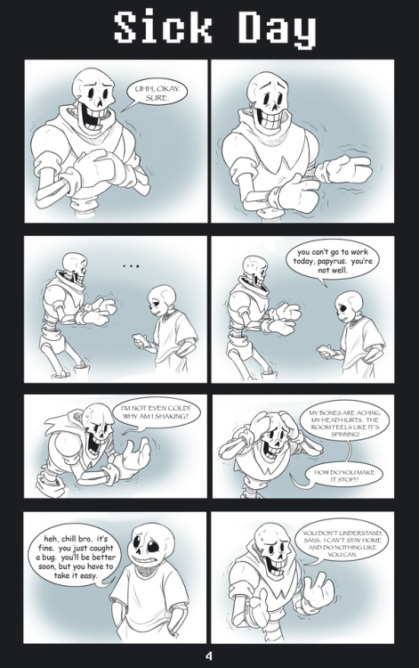 absolutedream-undertaleart:  Okay, forgive me for the very strange layout, this was originally three long, vertical comics, and I tried to fit it into 10 regular pages to sort of condense it, heh.  If you’re confused how to read it, it’s: 1,2, 3,4,