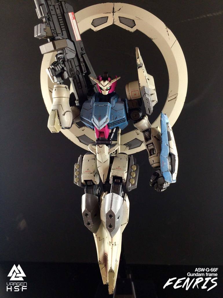 aniplamo:  1/144 ASW-G-66f Gundam Frame Fenris Kitbashby   gunrunn3r  Kits Used:HG