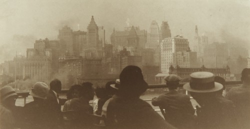 Edward W. Quigley.  New York from the Staten Island Ferry, date unknown.