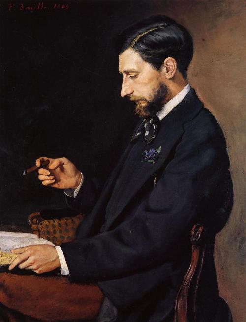 Portrait of Edmond Maitre, 1869, Frederic Bazille