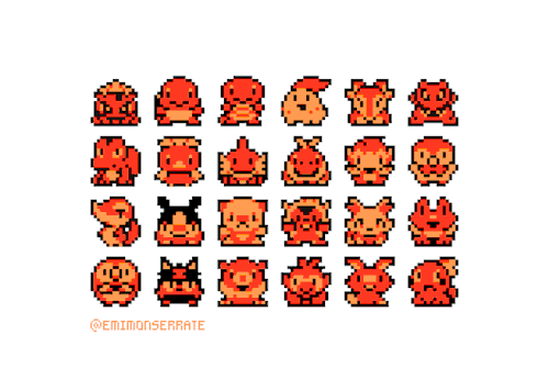 excarabu:Forgot to upload this versions of the starters I made last year when sword and shield were announced!! And here’s an old version I did when sun and moon versions were announced (for comparison as I improved them a bit)